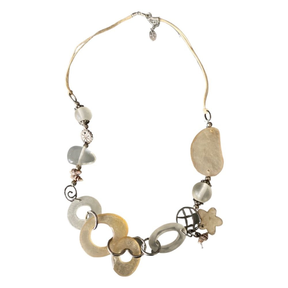 Acrylic and Metal Necklace